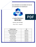 (123doc) Calculus 2 Assignment Report