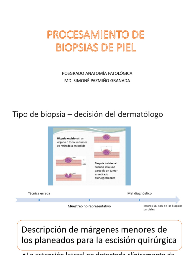 Procesamiento de Biopsias de Piel | PDF | Biopsia | Dermatología