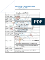 WCC Schedule