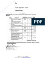 Cotizacion No. 1 Fundacion HRJ