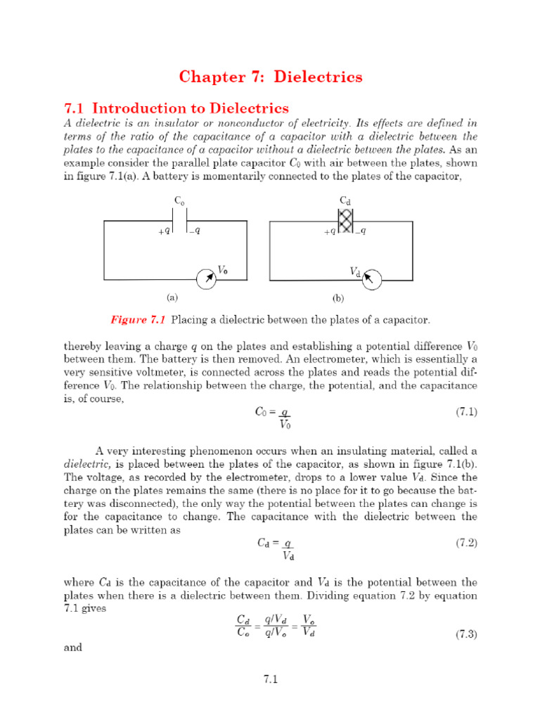 (PDF) Chapter 7 - Dielectrics - Free Download PDF | PDF