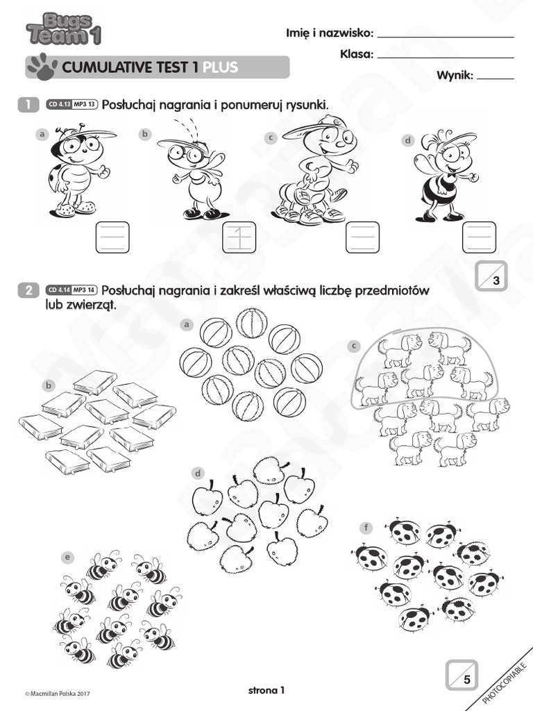 Cumulative Test 1 Plus Bugs Team 1 | PDF