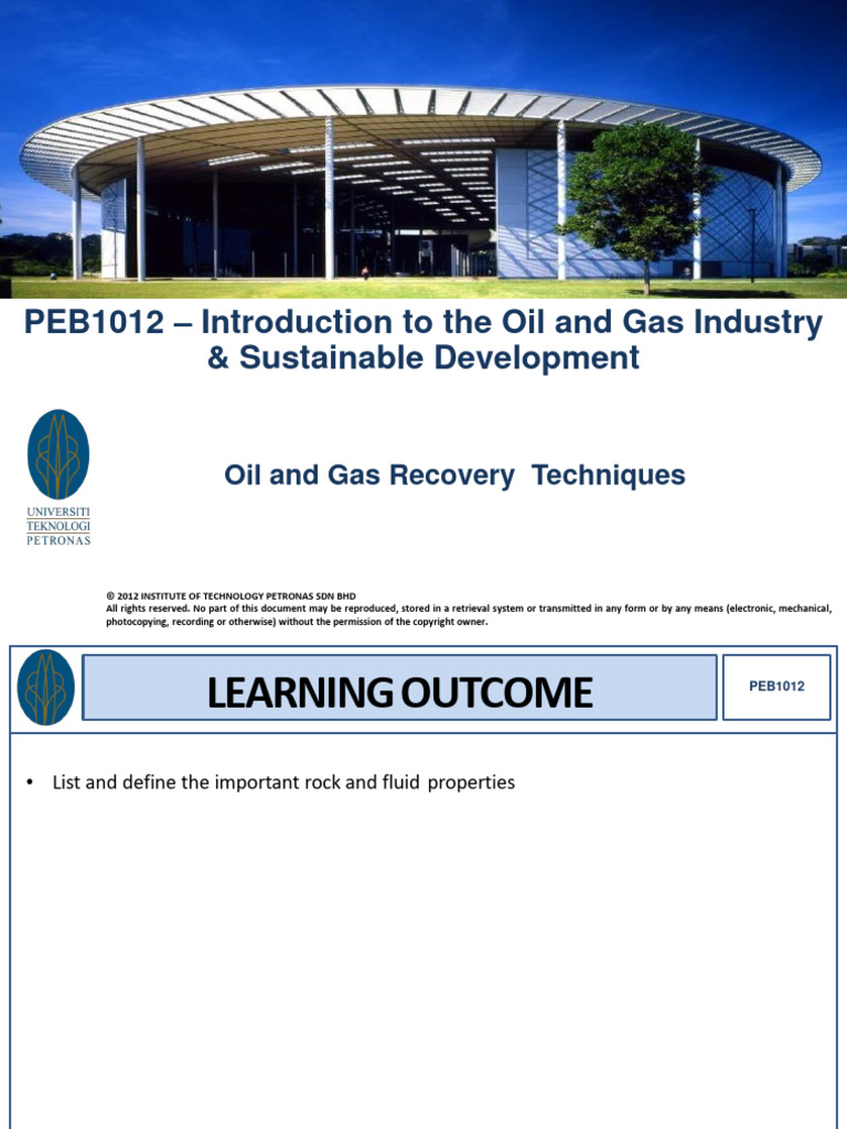 3-Oil and Gas Recovery Techniques | PDF | Enhanced Oil Recovery ...
