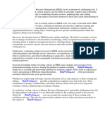 Thesis on Human Resource Management PDF