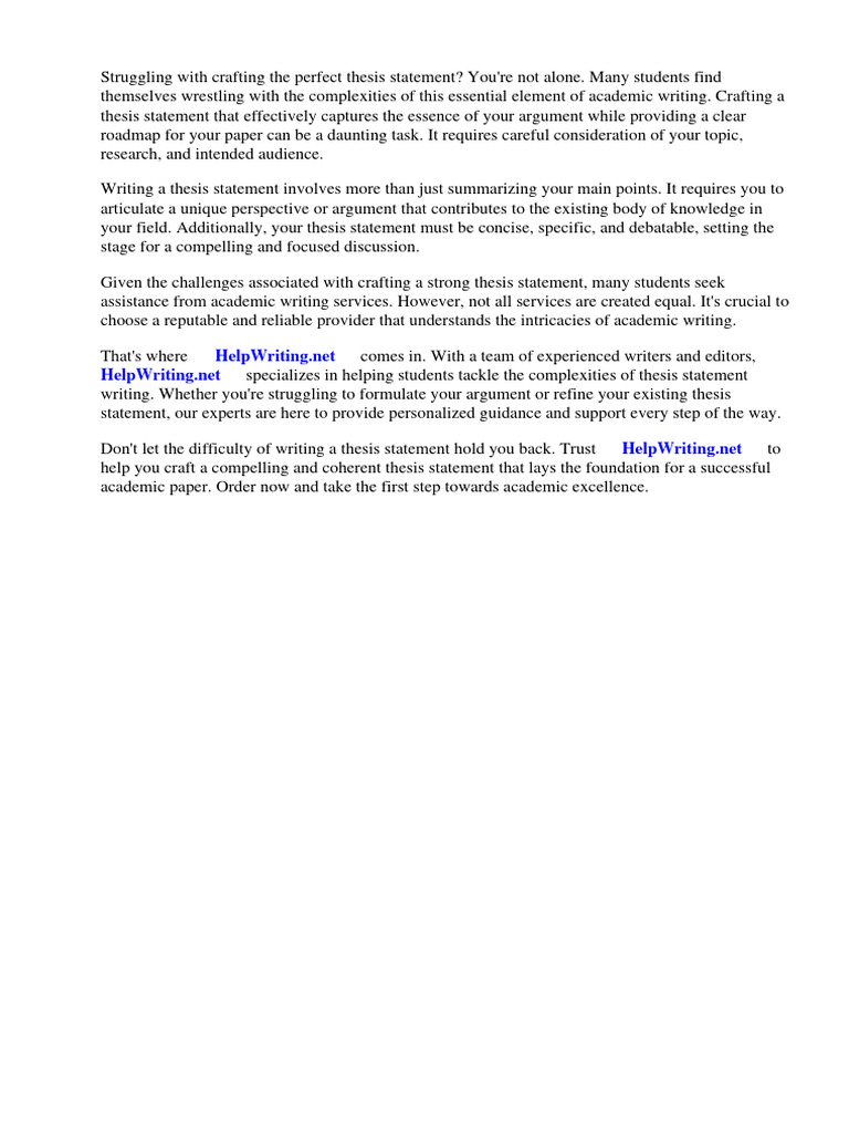 Unc Chapel Hill Writing Center Thesis Statements PDF Essays 