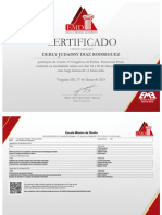 Certificado 4º Congresso de Prática Processual Penal Derly Judaissy Díaz Rodríguez