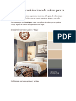 20 Perfectas Combinaciones de Colores para Tu Dormitorio