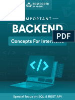 Backend Concepts 