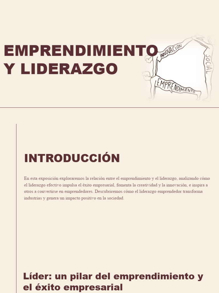 Emprendimiento y Liderazgo Efectivo | PDF | Relaciones personales ...