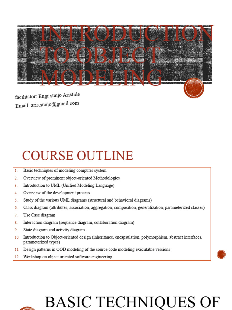 Introduction To Object Modeling (1) - 065316 | PDF | Use Case | Class ...