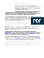 Thesis On Total Quality Management PDF