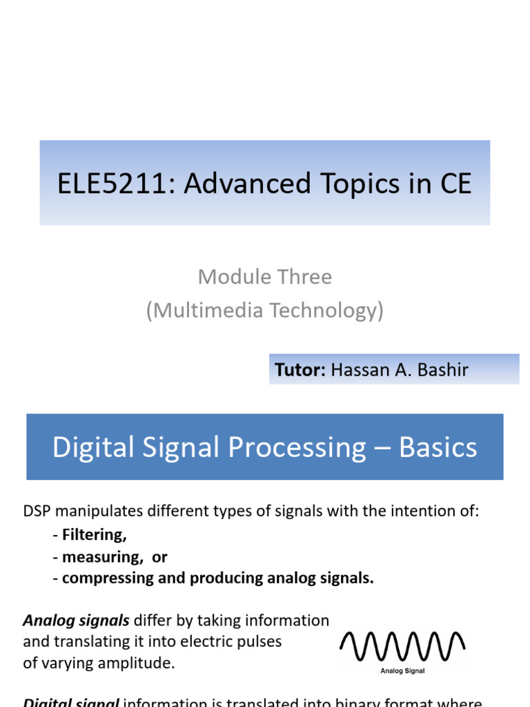Module 3 - Multimedia Technology | PDF