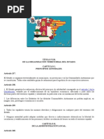 CONSTITUCIÓN ESPAÑOLA DE 1978 organización territorial 1978