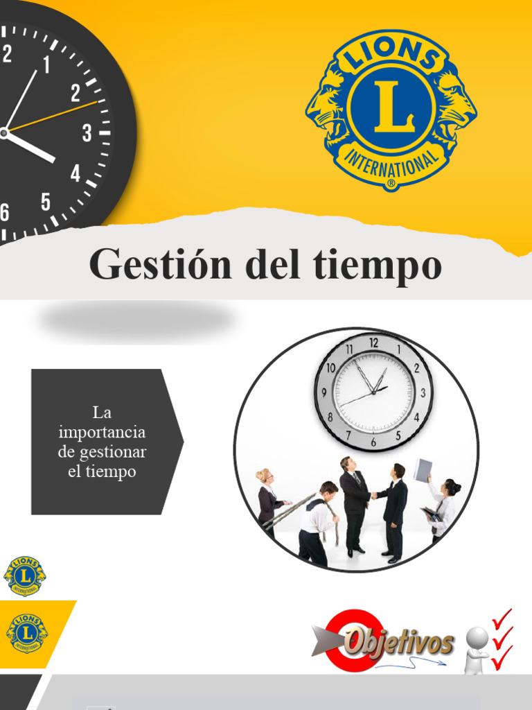RLLI Time Management PPT SP | PDF | Crecimiento personal y profesional