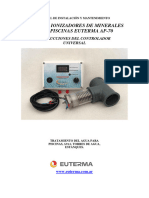 Manual Ionizador Euterma AP 70