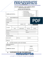 Ficha de Inscripción 2024-I