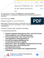 WEB - DE - E-Mail Ihre Terminbestätigung Für Mittwoch, Den 07.02.2024 Um 0920 Uhr - Einwohnermelde - Und Kraftfahrzeugangelegenhe