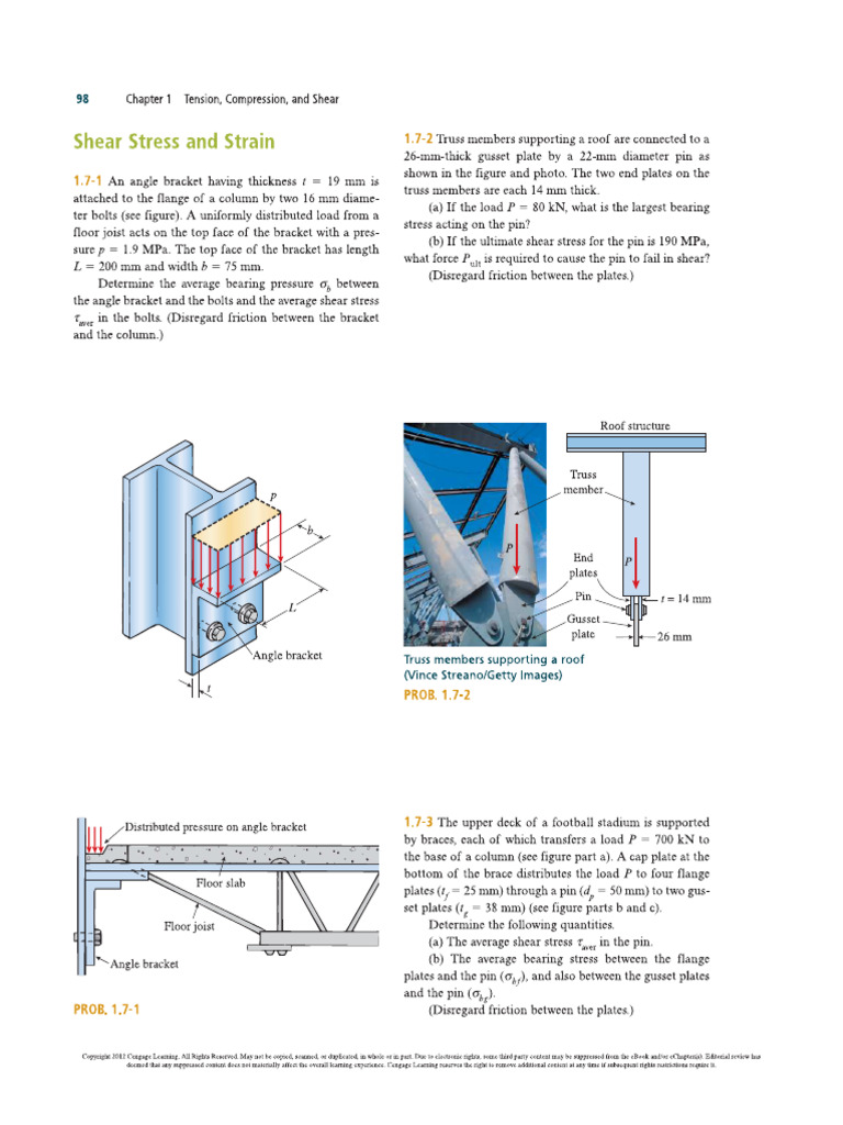 Tutorial 3 - Shear Stress and Strain | PDF
