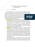 El Federalismo Como Sistema en La Argentina