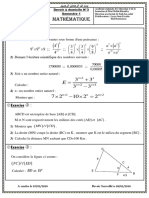 Devoir 3 Modele 9 Mathematiques 2ac Semestre 1