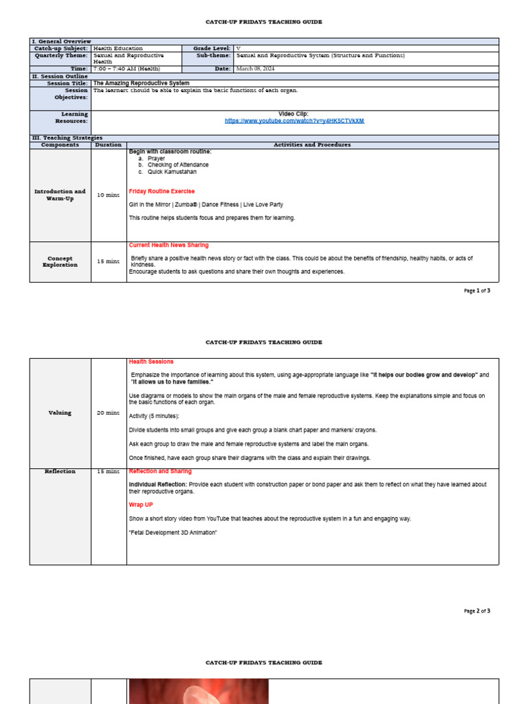 Grade5 Health Ed Catch Up Friday Week 5 Pdf Learning Behavior