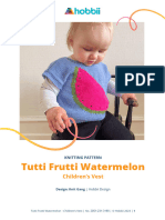 Tutti Frutti Watermelon Children S Vest Us