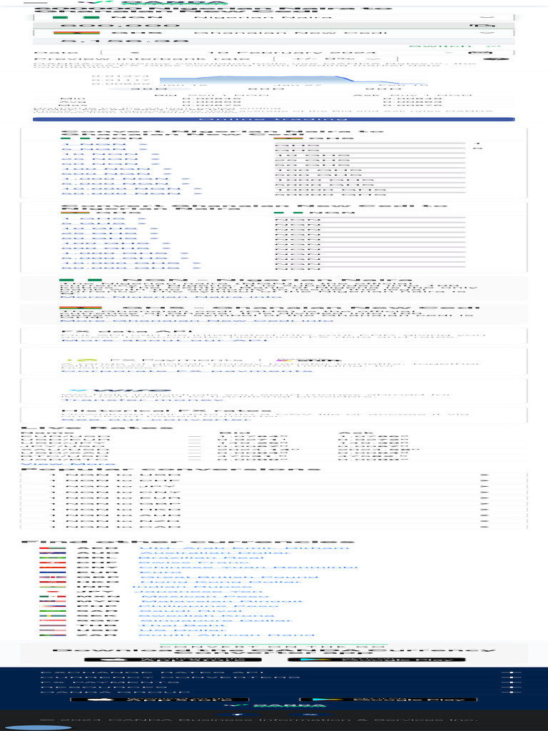 Currency Converterenfrom NGN&to GHS&Amount 600000 | PDF | Economies |  Payments