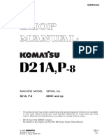 Machine Model Serial No. D21A, P-8 83001 and Up: SEBM03360 5