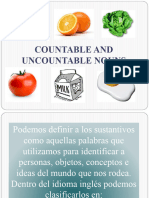 Countable and Uncountable Nouns Picture Description