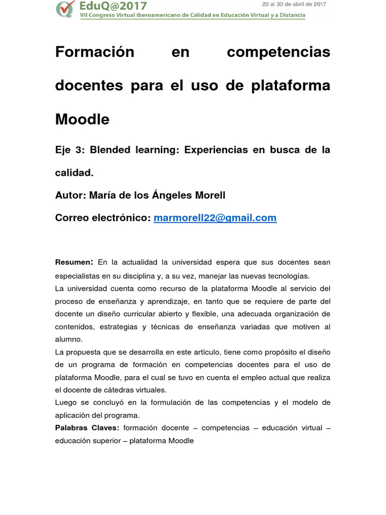 3 56 Morell M Formacion en Competencias Docentes para El Uso de ...
