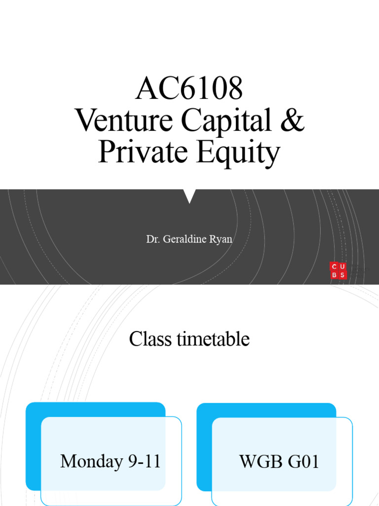 Lecture+1+Introduction | PDF | Venture Capital | Corporate Finance