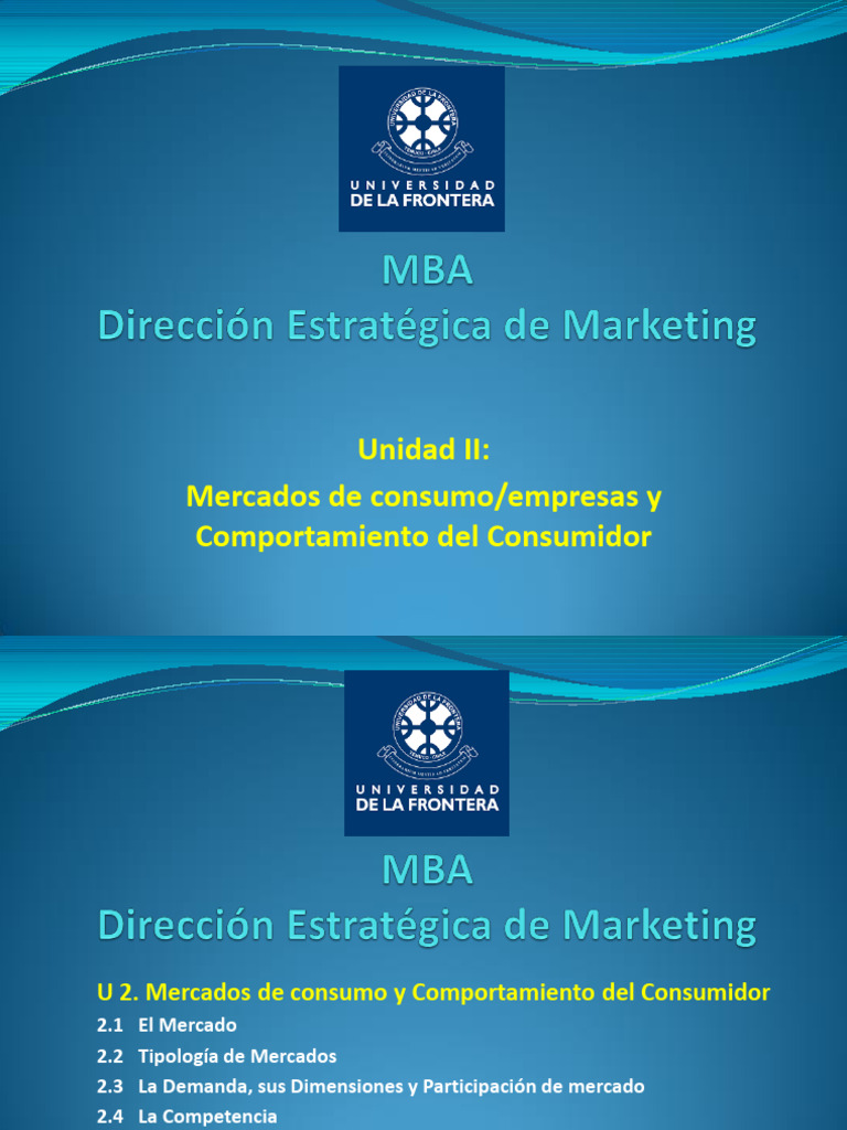 Mercados y Comportamiento del Consumidor | PDF | Negocios
