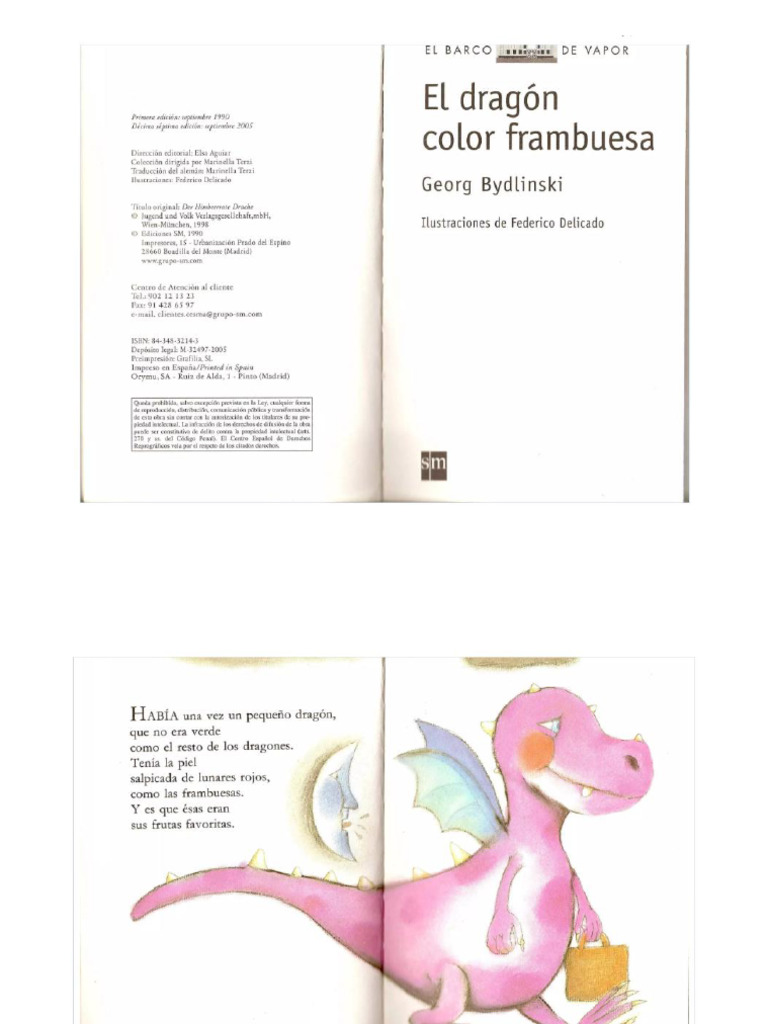 Libro - El Dragon Color Frambuesa - Georg Bydlinki | PDF