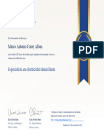 Certificado de Electricidas PDF