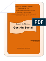 Glosario y Analisis Gestion Social