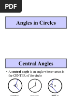 Angles in Circles