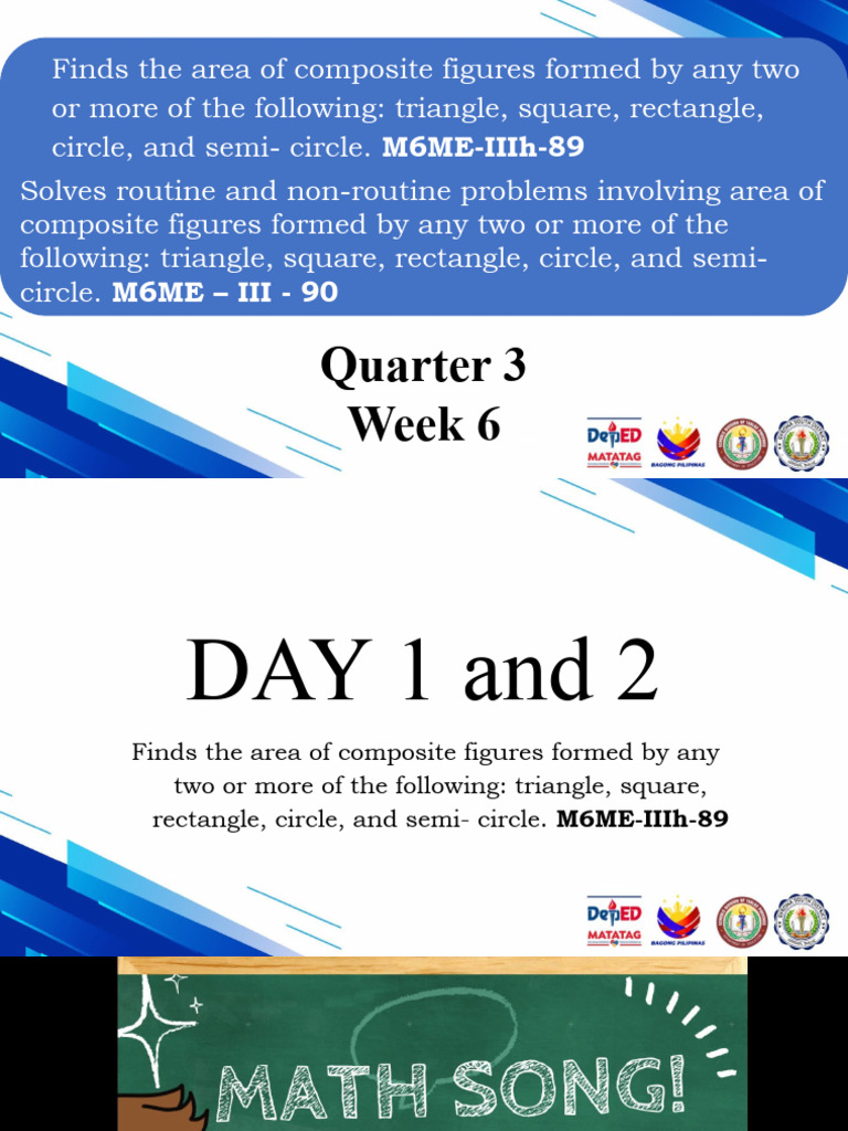 Area of Composite Figures in Grade 6 | PDF | Area | Geometry
