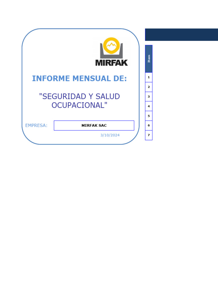 Informe Mensual de Seguridad 2024 | PDF