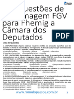 120questoesfgv para Fhemig e Camara Dos Deputados