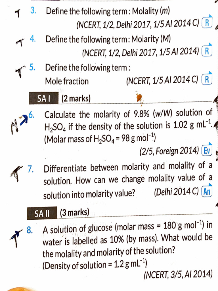 Molarity vs. Molality Explained | PDF | Physical Sciences | Chemistry