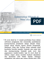 Epistemologi Hikmah Al Muta'aliyyah