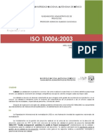 ISO 10006: Guía de calidad en proyectos