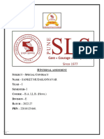 Assignment of Special Contract Second Internal