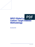 MSCI Global Low Carbon Target Indexes Methodology Nov 2022