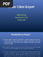 Crime Report Management System