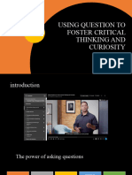 Presentation of Asking Quality Question To Foster Critical Thinking