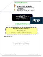 Mathematics P2 Nov 2019 Memo Afr Eng