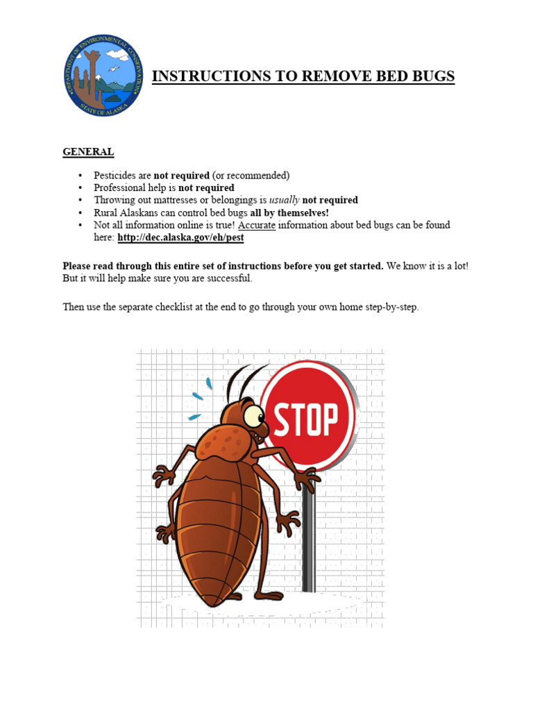Curated visual reference: Picture Idea: DIY Bed Bug Removal Guide For Alaskans Pdf Home Garden
