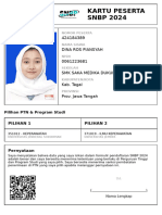 Kartu Peserta SNBP 2024: 424184389 Dina Ros Piansyah 0061223681 SMK Saka Medika Dukuhwaru Kab. Tegal Prov. Jawa Tengah