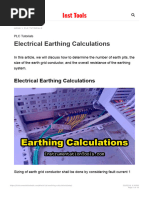 Electrical Earthing Calculations - Inst Tools